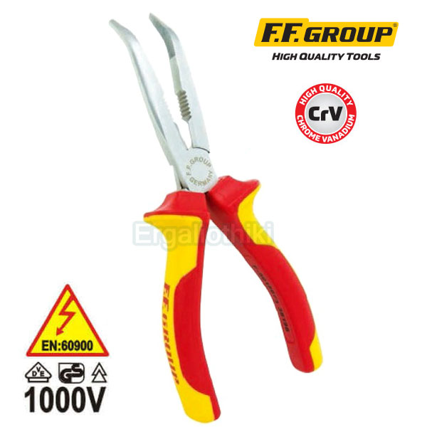 FFGROUP 38198 Μυτοτσίμπιδο ηλεκτρολόγων κυρτό 200mm VDE 1000V 