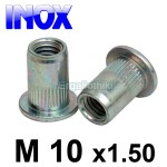 Πριτσίνι σπειρώματος INOX Μ10x1.5