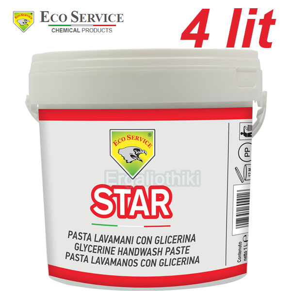 ECO SERVICE STAR Πάστα καθαρισμού χεριών 4 λίτρα