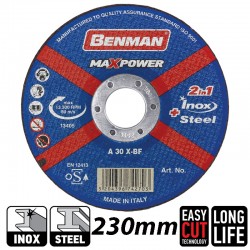 BENMAN 74273 Δίσκος Κοπής INOX - Σιδήρου Ø230mm 