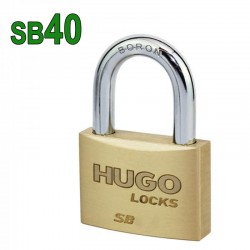 HUGO 60216 Λουκέτο Ορειχάλκινο SB40 Με 3 Κλειδιά