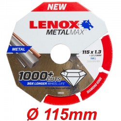 LENOX METALMAX Ø115x1.3mm Μεταλλικός δίσκος κοπής μετάλλων (2030865)
