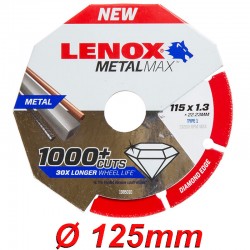 LENOX METALMAX Ø125x1.3mm Μεταλλικός δίσκος κοπής μετάλλων (2030866)