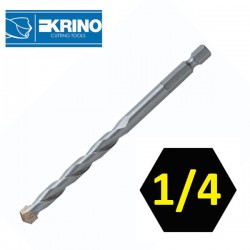 KRINO 03089 Τρυπάνι δομικών υλικών με υποδοχή εξάγωνη 1/4 (επιλέγετε μέγεθος)