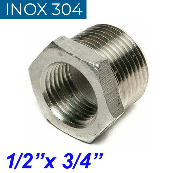 INOX 304 Συστολή Αμερικής 1/2" Χ 3/4"