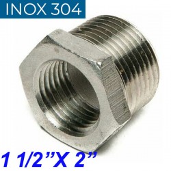 INOX 304 Συστολή Αμερικής 1 1/2" Χ 2"