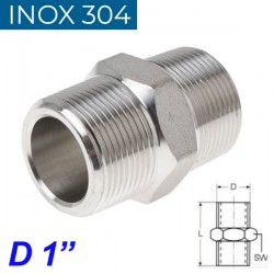 INOX 304 Νίπελ 1"