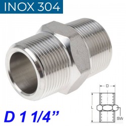 INOX 304 Νίπελ 1 1/4"