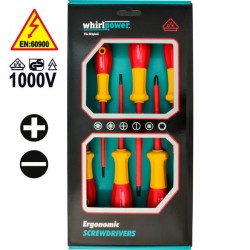 WHIRLPOWER V11-306 Σειρά κατσαβίδια ηλεκτρολόγων 1000V 6τεμ.
