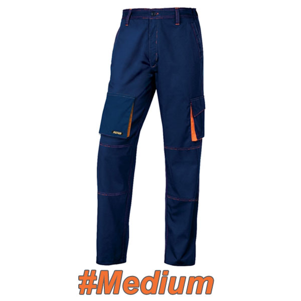 FERRELI BIZARO 16-304-622 Παντελόνι εργασίας μπλε - πορτοκαλί #Medium