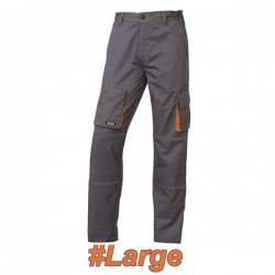 FERRELI BIZARO 16-304-633 Παντελόνι εργασίας γκρι- πορτοκαλί #Large