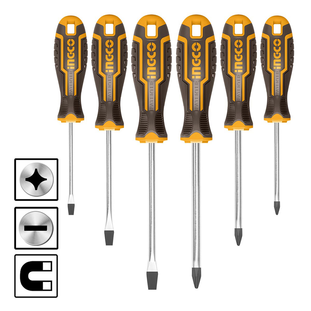 INGCO HKSD0628 Σειρά Κατσαβίδια 6 τεμ