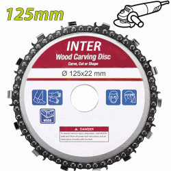 INTER 753154 Δίσκος κοπής ξύλου με αλυσίδα 125mm (γωνιακού τροχού)