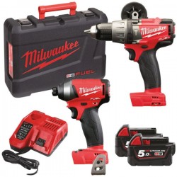 MILWAUKEE M18 BLPP2A2-502X BRUSHLESS POWERPACK Κρουστικό Δραπ/δο + Παλμικό Κατσαβίδι 18V (4933464522)