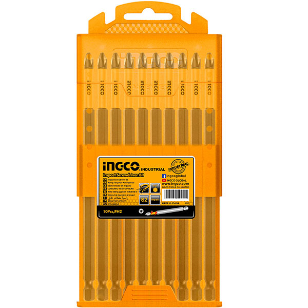 INGCO SDBIM11PH263 Μύτες PH2 x 150mm IMPACT (10τμχ)