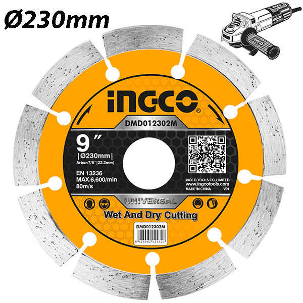 INGCO DMD012302M Διαμαντόδισκος δομικών υλικών Ø230mm
