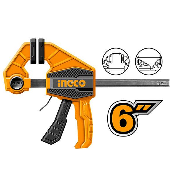 INGCO HQBC01601 Σφικτήρας σκανδάλης αυτόματης 15cm - 6" 