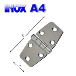 INOX A4 Μεντεσές ρόμβου ART854
