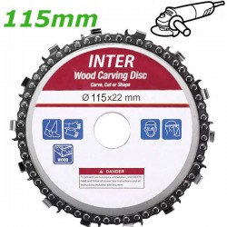 INTER 753153 Δίσκος κοπής ξύλου με αλυσίδα 115mm (γωνιακού τροχού)