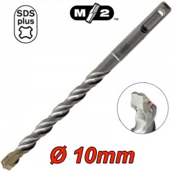 MILWAUKEE Τρυπάνι M2 SDS-Plus 2 κοπών Ø 10mm (επιλέγετε μήκος)