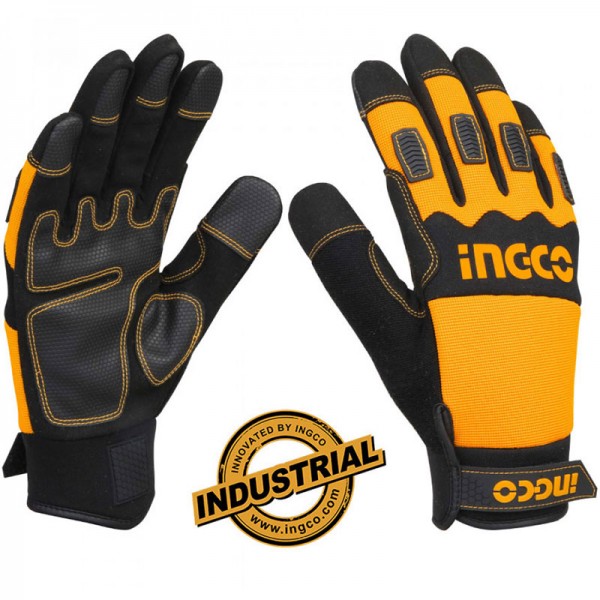 INGCO HGMG02-XL Επαγγελματικά γάντια μηχανικών με ενισχυμένη επένδυση