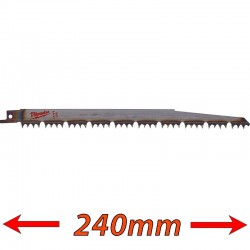 MILWAUKEE 48001077 Λάμες σπαθόσεγας για κοπή ξύλων 240mm ( 3 τεμάχια)