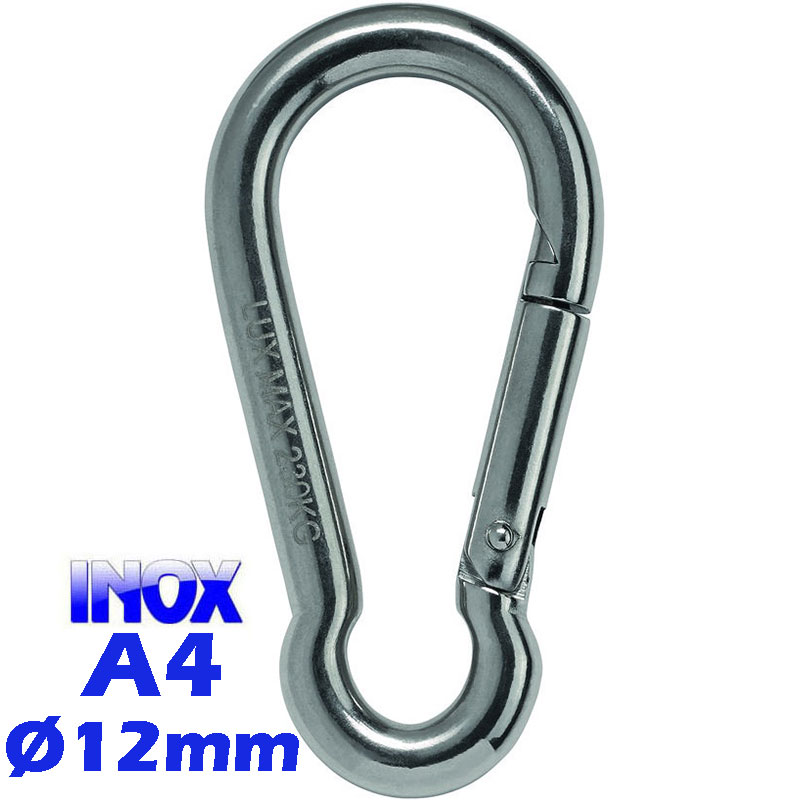 M8249-12 Γάντζος πυροσβεστικός - καραμπίνερ Ø12mm INOX A4