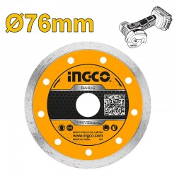 INGCO DMD020762 Διαμαντόδισκος Κοπής Δομικών Υλικών Ø76mm
