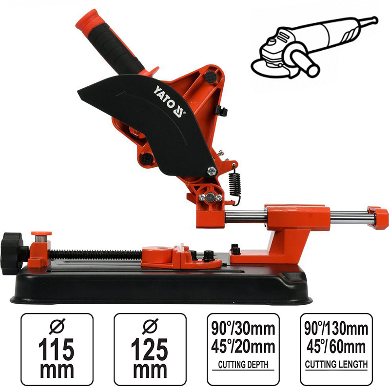 YATO YT-82972 Τηλεσκοπική βάση γωνιακών τροχών Ø 115-125 mm