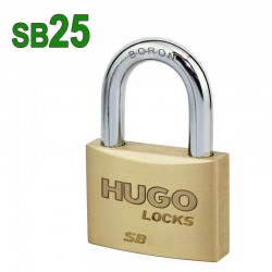 HUGO 60213 Λουκέτο Ορειχάλκινο SB25 Με 3 Κλειδιά