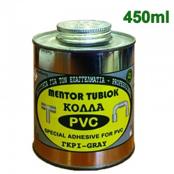 MENTOR TUBLOCK για πλαστικούς σωλήνες PVC γκρι σε κουτί με βουρτσάκι 450ml (02-025-002)
