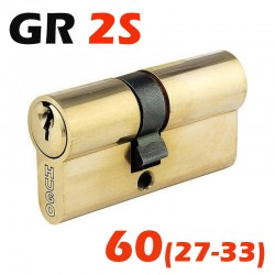 HUGO GR2S Κύλινδρος Κλειδαριάς Ορειχάλκινος 60mm (27-33) 60001 