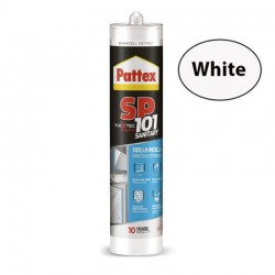 PATTEX SP101 SANITARY Υπερσφραγιστικό - Αντιμουχλικό Λευκό 280ml (01-000-013)