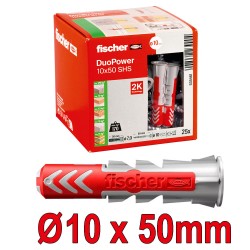 FISCHER 535456 Βύσμα πλαστικό DuoPower Ø10x50mm (50 τεμ)