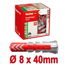 FISCHER 535455 Βύσμα πλαστικό DuoPower Ø8x40mm (100 τεμ)