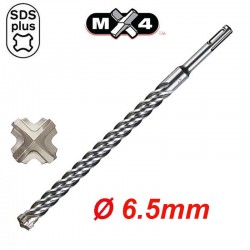 MILWAUKEE Τρυπάνι MX4 SDS-Plus 4 κοπών Ø 6,5mm (επιλέγετε μήκος)