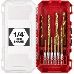 MILWAUKEE 4932493865 SET RED HEX – SHOCKWAVE™ HSS-TiN Τρυπάνια Μετάλλων (10 τεμ)