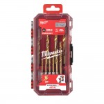 MILWAUKEE 4932493865 SET RED HEX – SHOCKWAVE™ HSS-TiN Τρυπάνια Μετάλλων (10 τεμ)