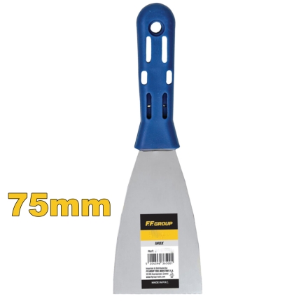 FF GROUP 36501 Σπάτουλα INOX με πλαστική λαβή 75mm